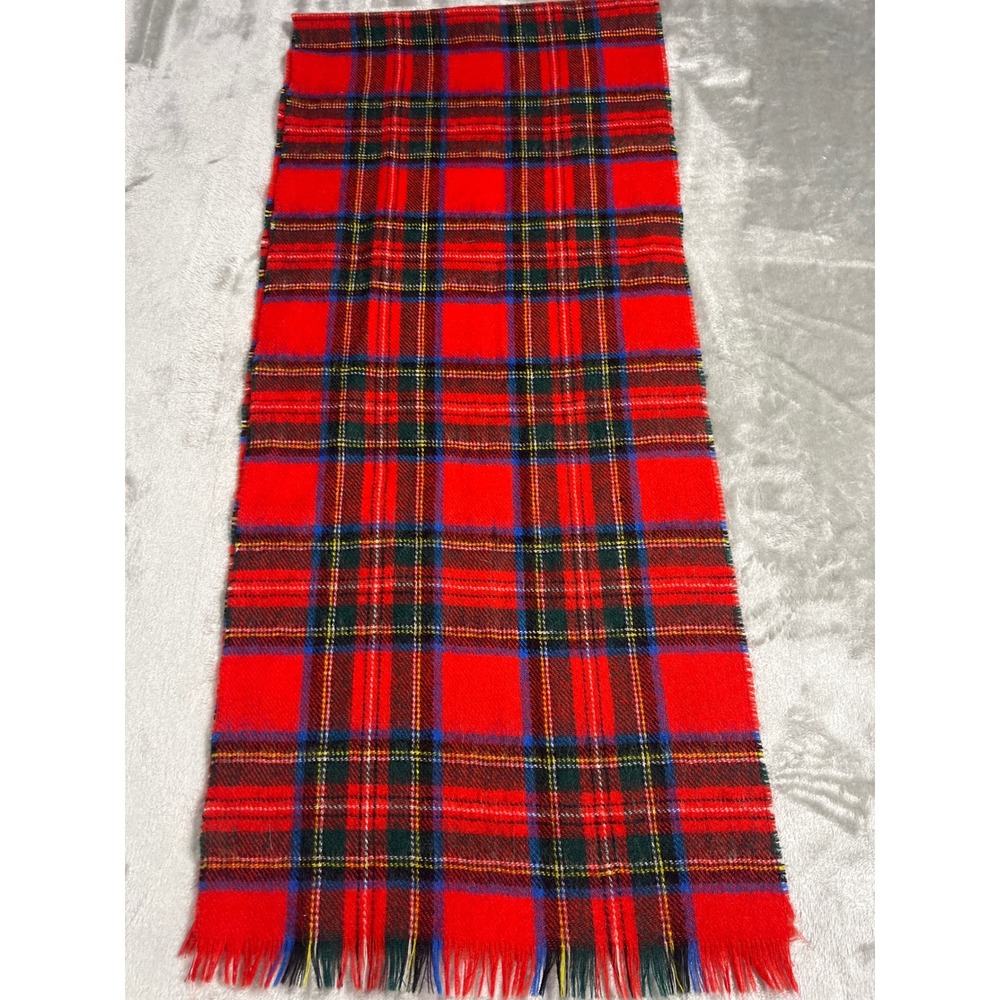 Stewart Royal by Rodlinoch Red Tartan Plaid 100% Pure New Wool Scarf Scotland - Picture 7 of 7